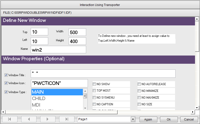 Interaction using Transporter